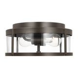 Luning Two Light Flush Mount — Clear