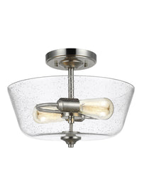 Belton Two Light Semi-Flush Mount