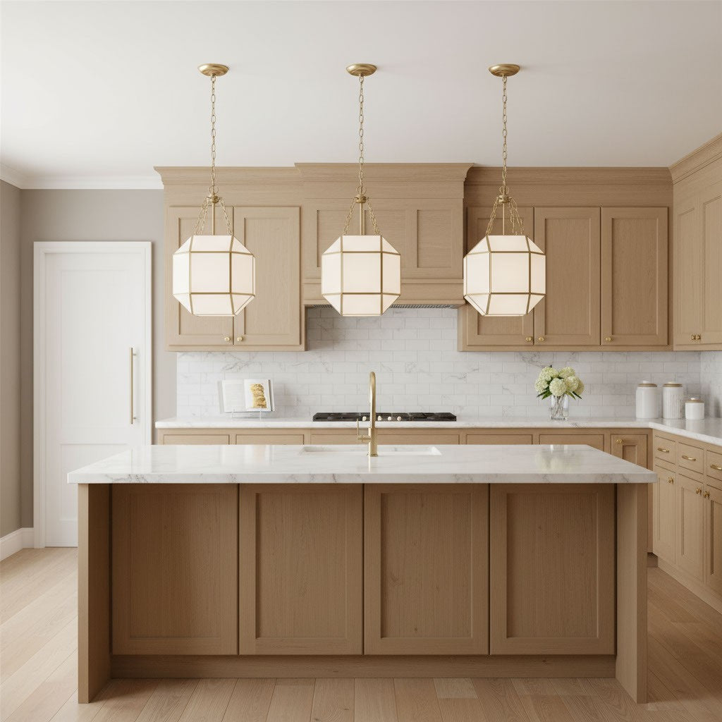 Three Light Lantern — 23.25", Smooth White