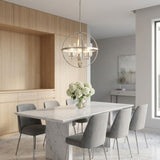Alturas Three Light Chandelier — Clear Seeded