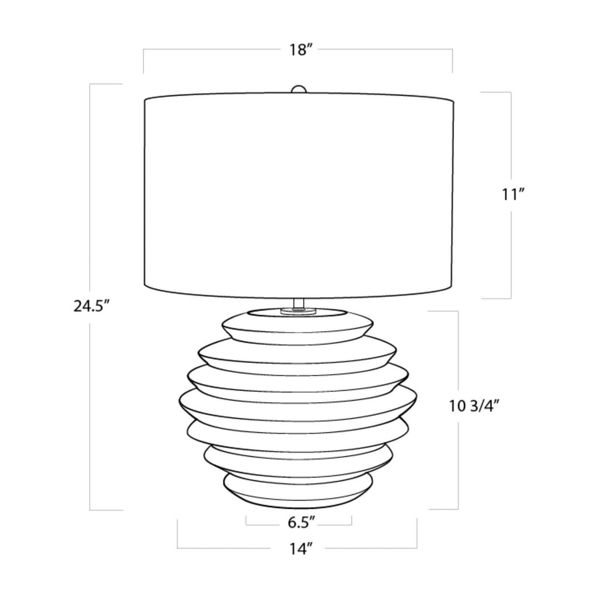 Canyon One Light Table Lamp