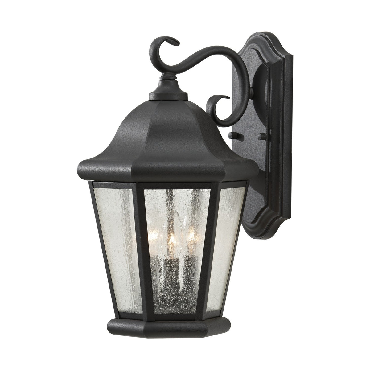 Three Light Outdoor Wall Lantern — 11.5"