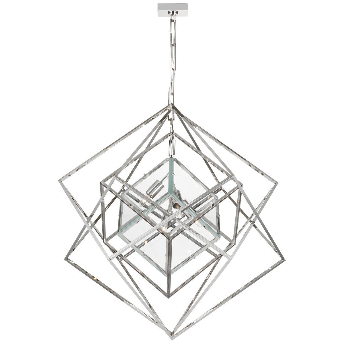 Cubist Four Light Chandelier