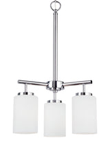 Oslo Three Light Chandelier — Cased Opal Etched