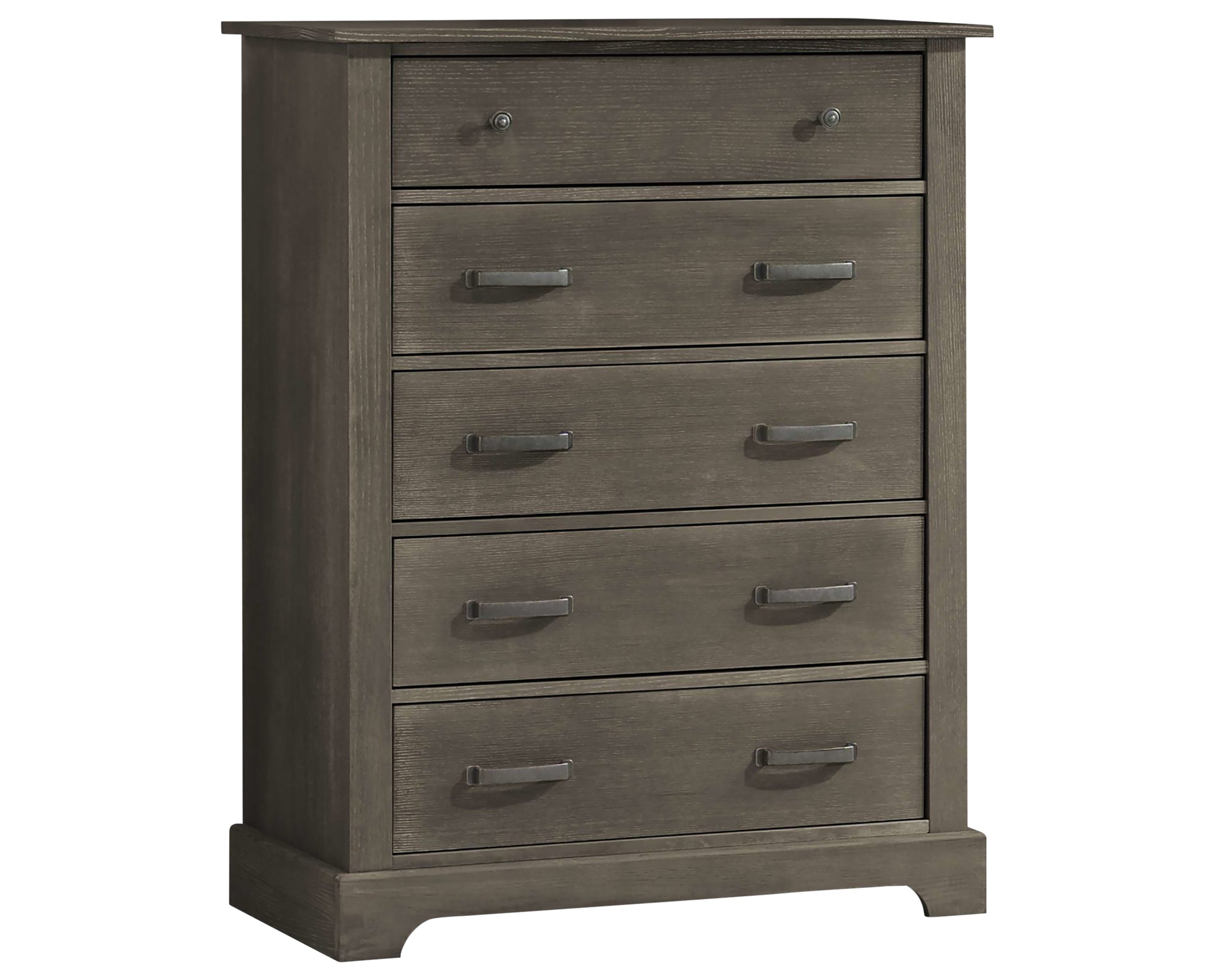 Grigio Brushed Oak | Emerson 5 Drawer Dresser | Valley Ridge Furniture