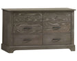 Grigio Brushed Oak | Emerson Double Dresser | Valley Ridge Furniture