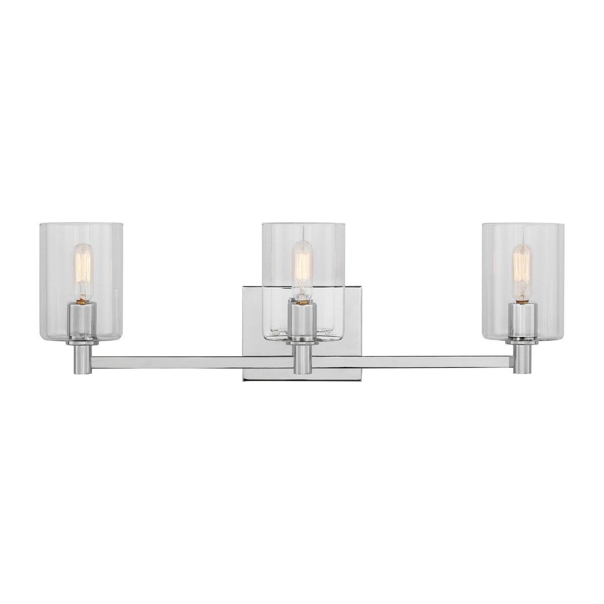 LED Bath Wall Sconce — W: 24.63" × H: 7.75" × D: 6.38"