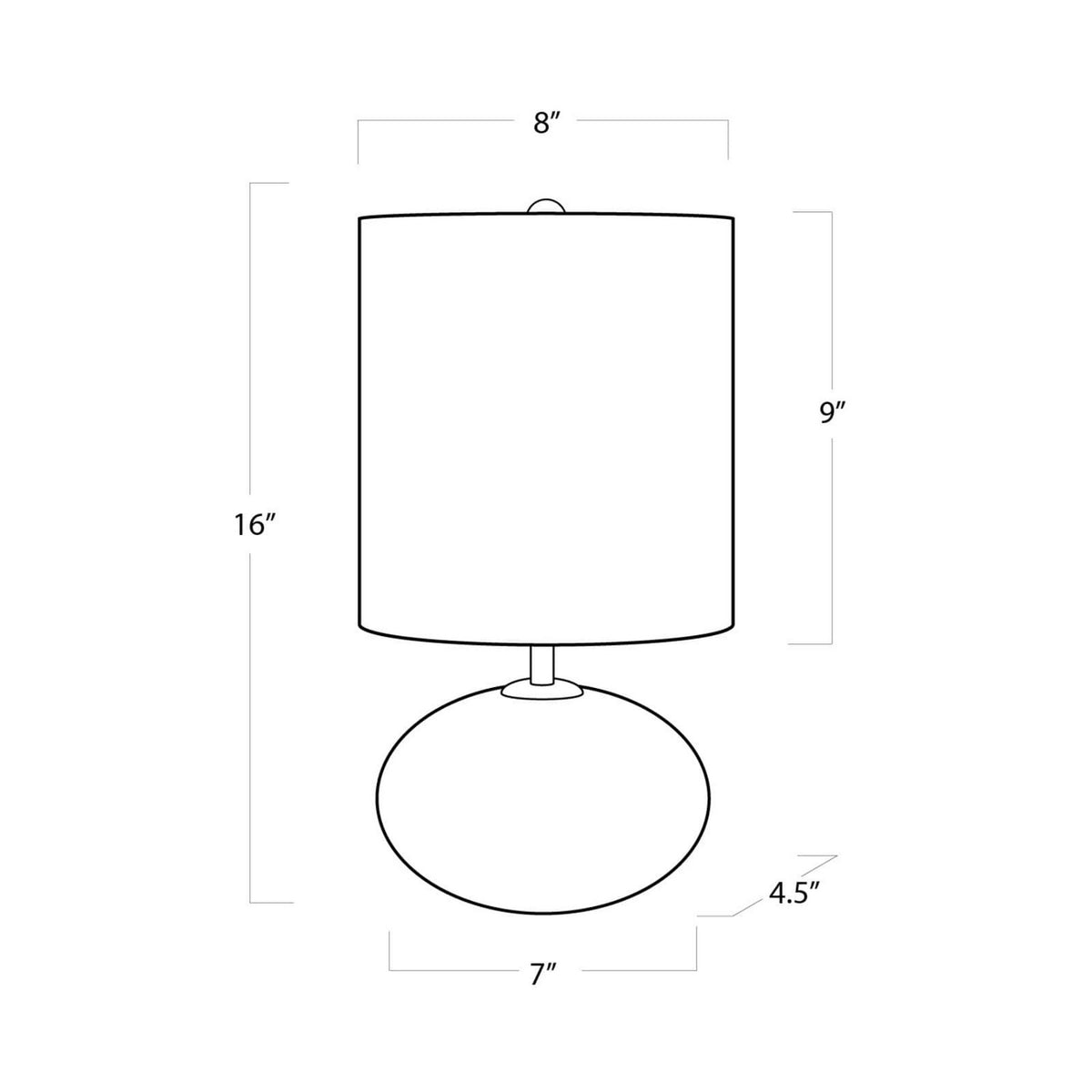 Alabaster One Light Mini Lamp