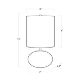 Alabaster One Light Mini Lamp