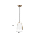 One Light Mini-Pendant — Matte White, 60 W