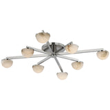 Pedra Large Staggered Arm Flush Mount