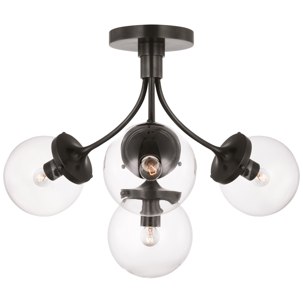 Prescott Four Light Semi Flush Mount