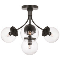 Prescott Four Light Semi Flush Mount