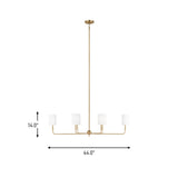 Six Light Chandelier — 14.00"