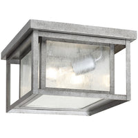 Hunnington Flush Mount — 2 Light, Clear Seeded