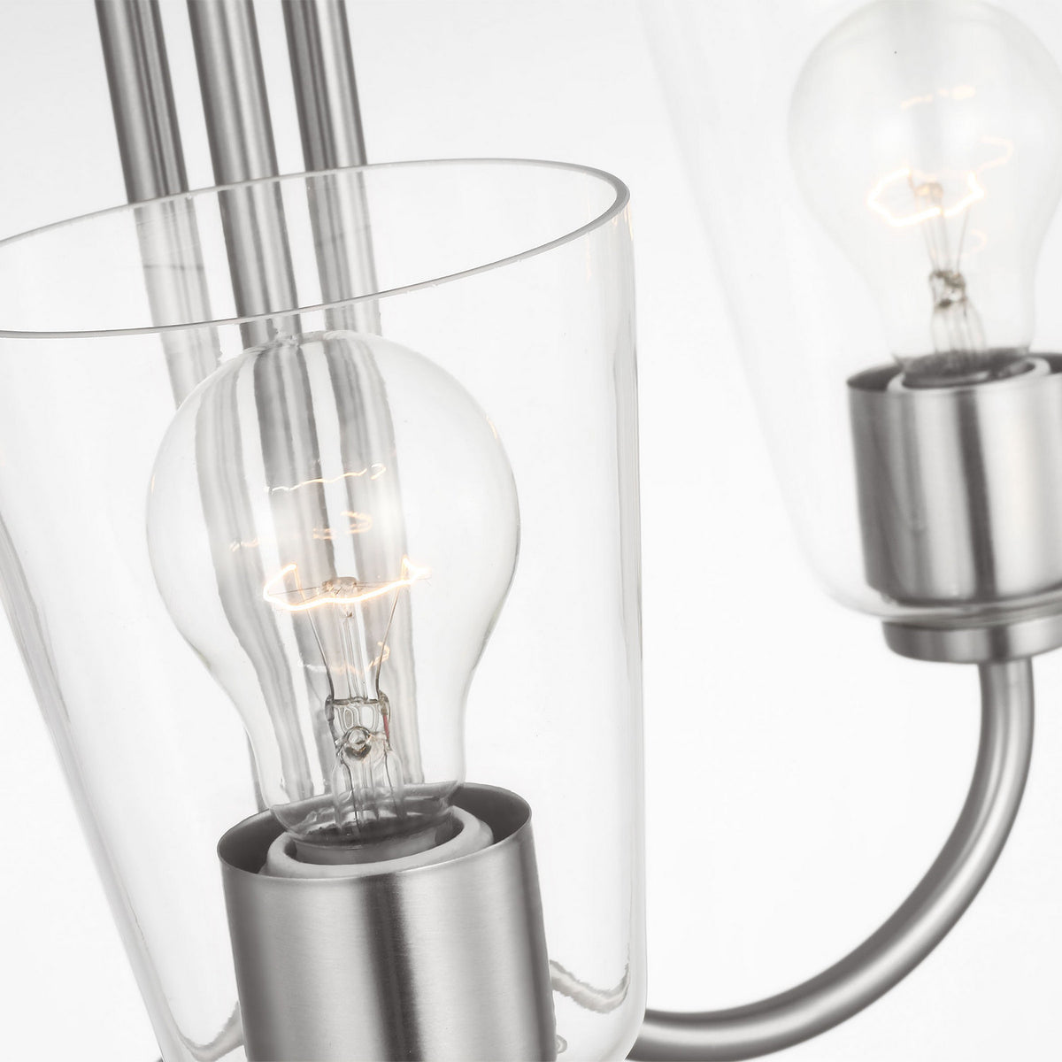 Miles Three Light Chandelier — Clear