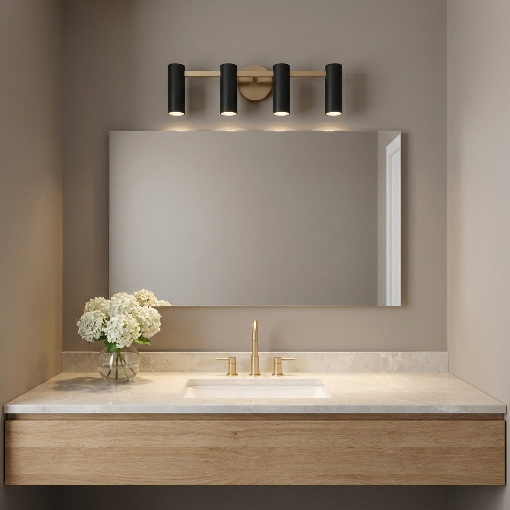 Zentro Four Light Vanity