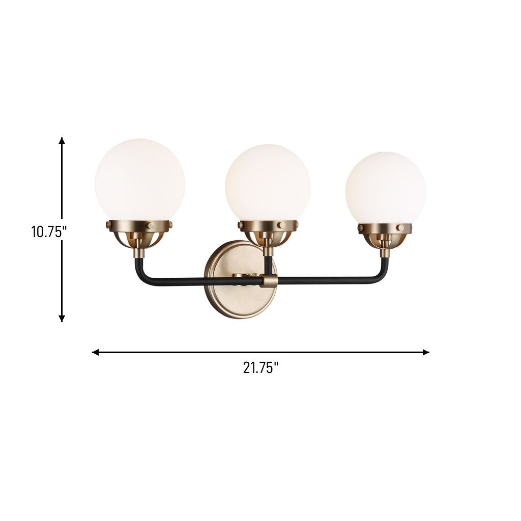 Three Light Wall / Bath — 60 W