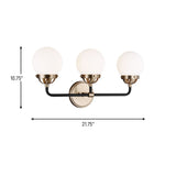 Three Light Wall / Bath — 60 W
