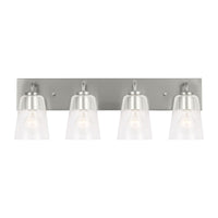 Miles Four Light Bath — Clear