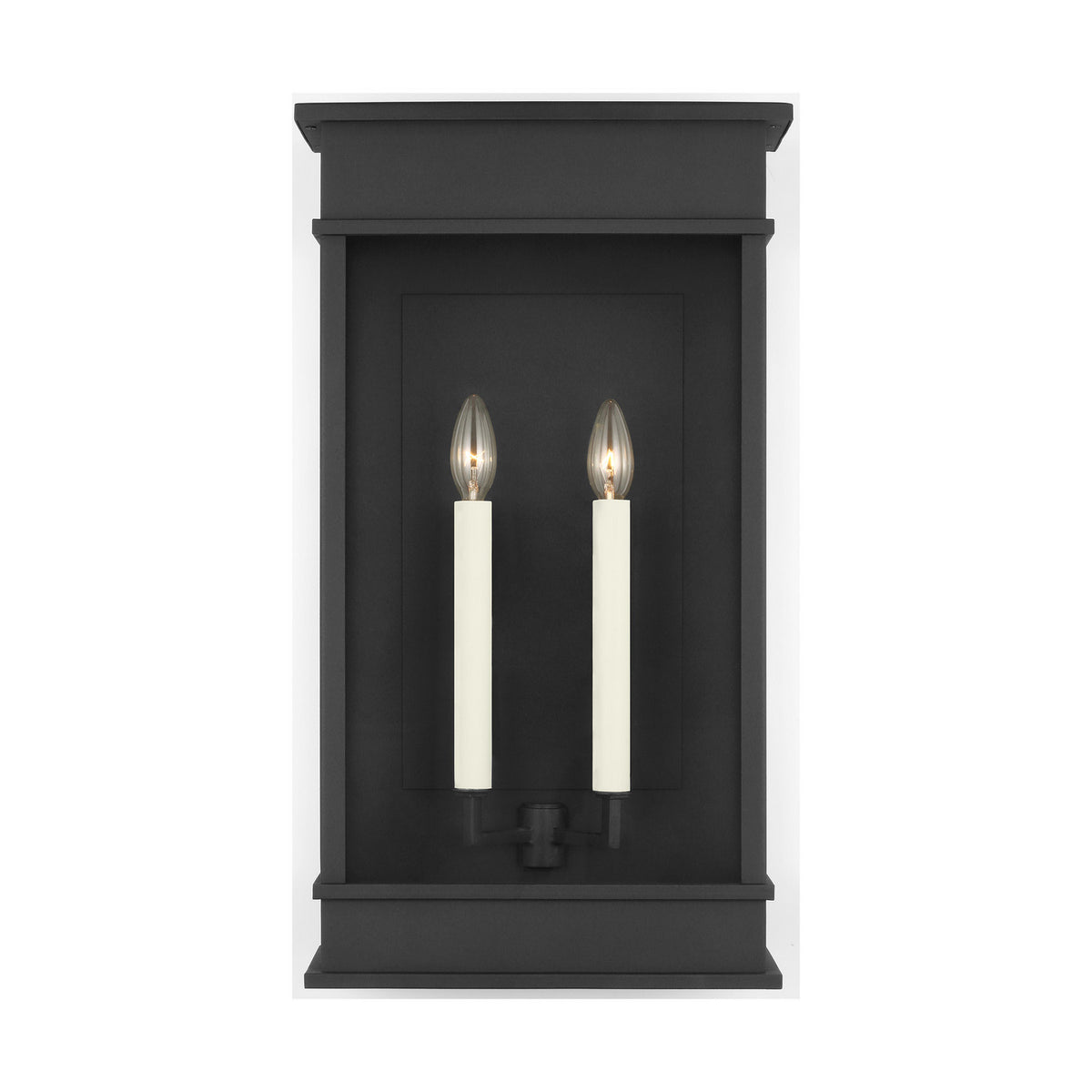 Two Light Outdoor Wall Sconce — 19.13"