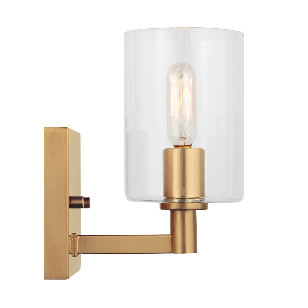 LED Bath Wall Sconce — W: 4.75" × H: 7.75" × D: 6.38"