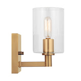 LED Bath Wall Sconce — W: 4.75" × H: 7.75" × D: 6.38"