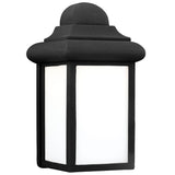 One Light Outdoor Wall Lantern — 8.75", Smooth White