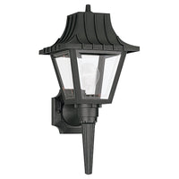 One Light Outdoor Wall Lantern — 17.50", Clear Beveled
