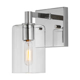 LED Bath Wall Sconce — W: 4.75" × H: 7.75" × D: 6.38"