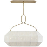 Six Light Linear Chandelier