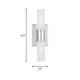 Two Light Bath Vanity — 16.00"