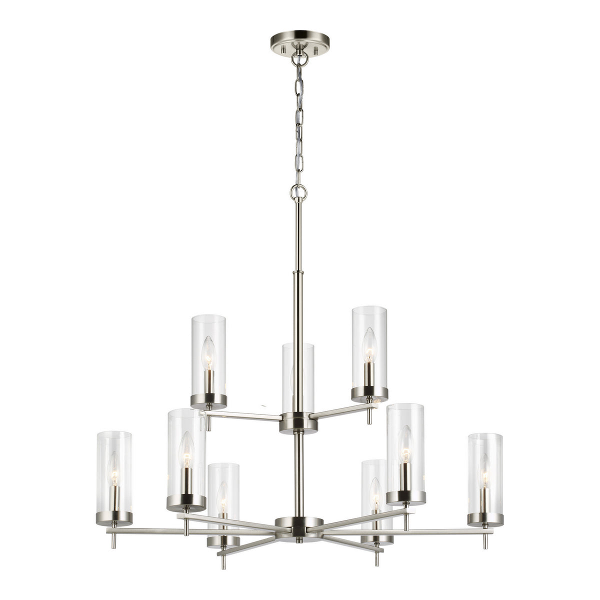 Nine Light Chandelier — 30.25", 60 W