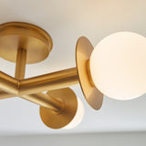Four Light Semi-Flush Mount