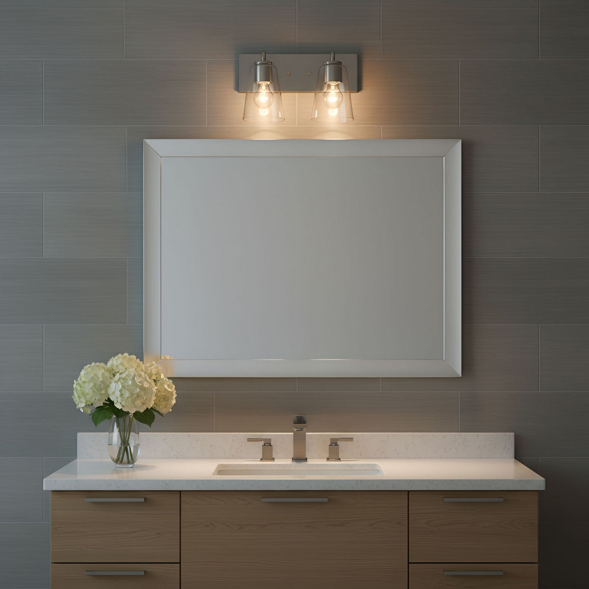 Miles Two Light Bath — Clear