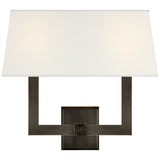 Square Tube Double Sconce — 15.5"