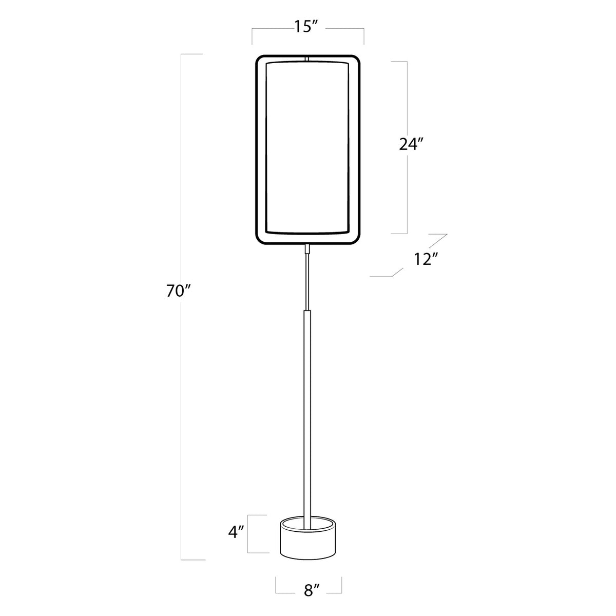 Geo One Light Floor Lamp