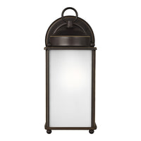 New Castle Medium Wall Lantern — Satin Etched