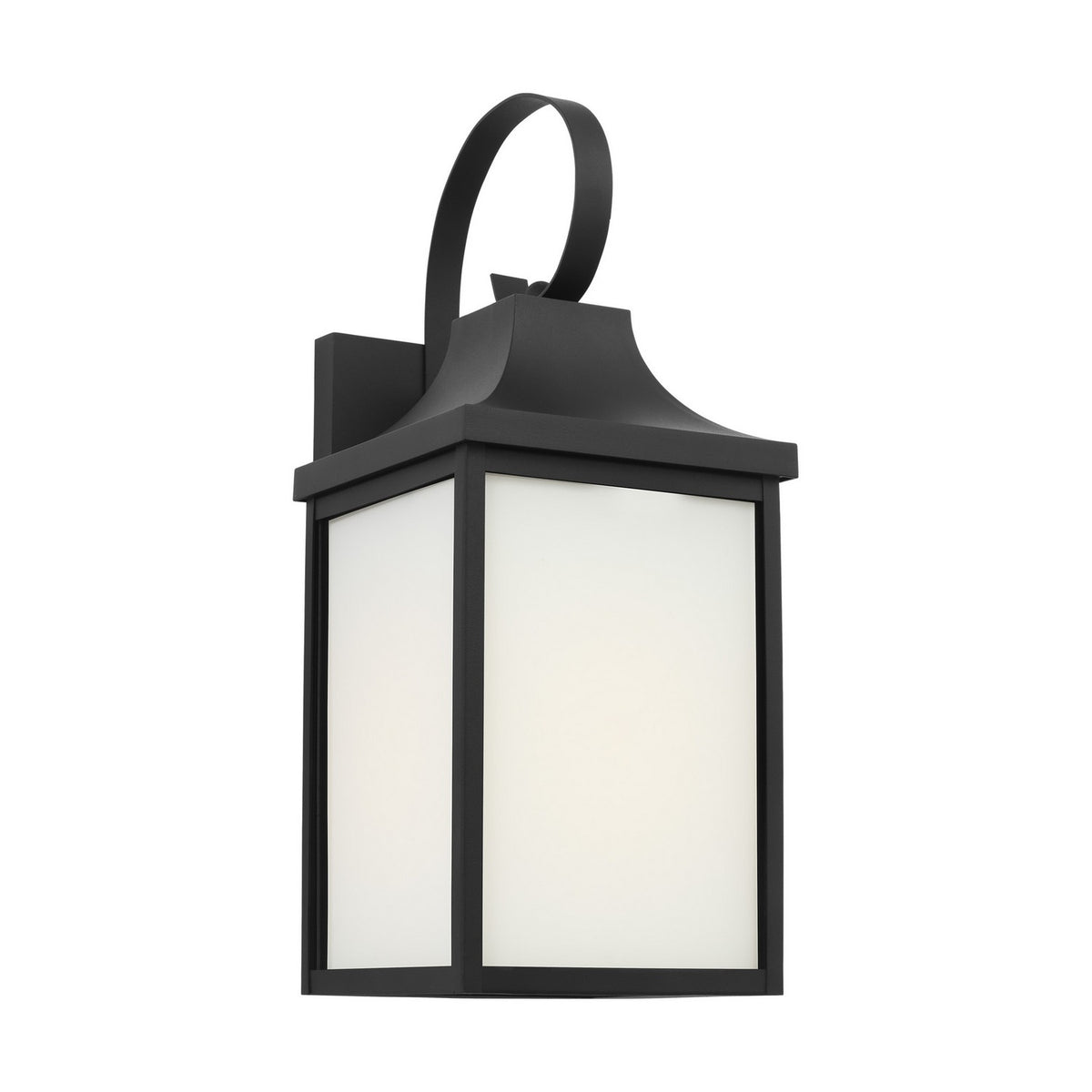 Saybrook 17.5" Lantern — Clear and Smooth White