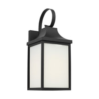 Saybrook 17.5" Lantern — Clear and Smooth White