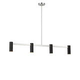 Zentro Four Light Linear Chandelier