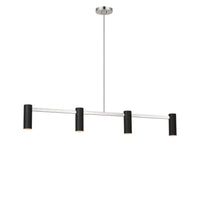 Zentro Four Light Linear Chandelier
