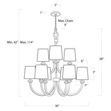 Bimini Nine Light Chandelier