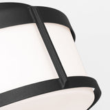 Luning Two Light Flush Mount — Opal Etched