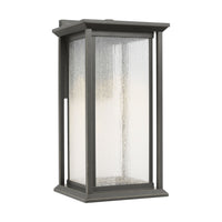 Audley 15" LED Lantern — Distressed Seeded