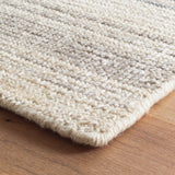 Dash & Albert Moonshine Handwoven Cotton/Viscose Rug in Neutral, corner detail