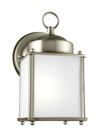 New Castle Small Outdoor Wall Lantern — Satin Etched