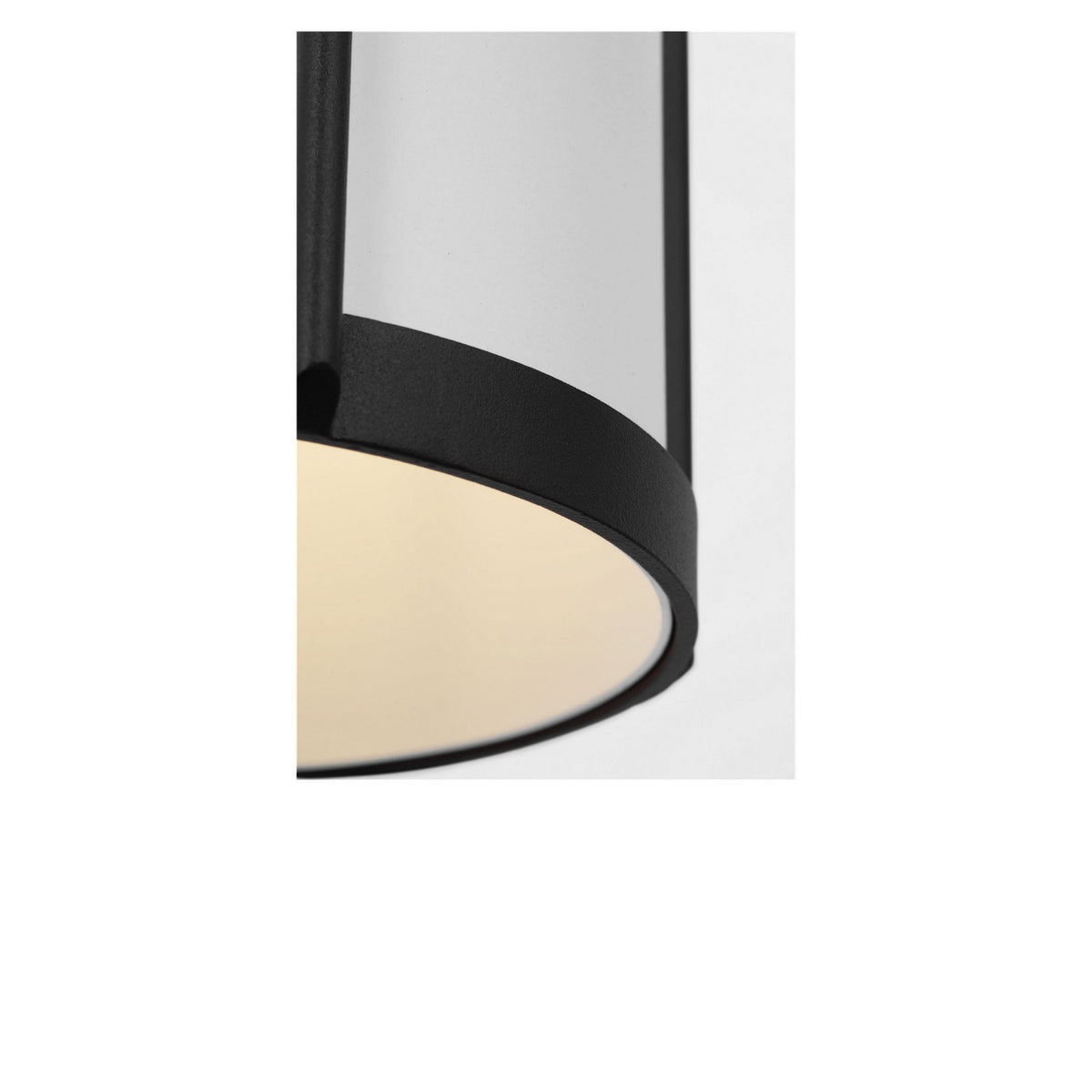 Luning Small Lantern — White Aluminum Shade
