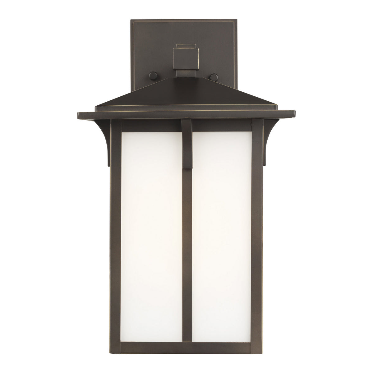 Tomek 14" Lantern — Etched / White Inside