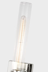 Keaton 30" Vanity Sconce — Clear Fluted
